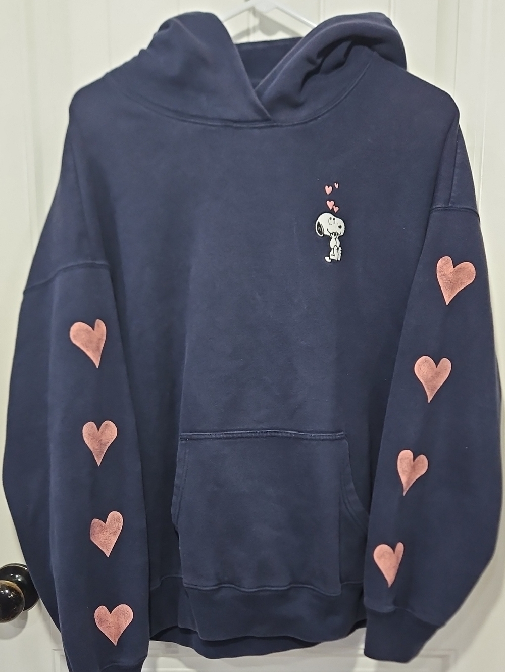 Hollister Navy Pullover Sweatshirt Size M